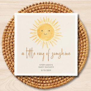Ray of Sunshine Boho Baby shower Servet