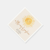 Ray of Sunshine Boho Baby shower Servet (Hoek)