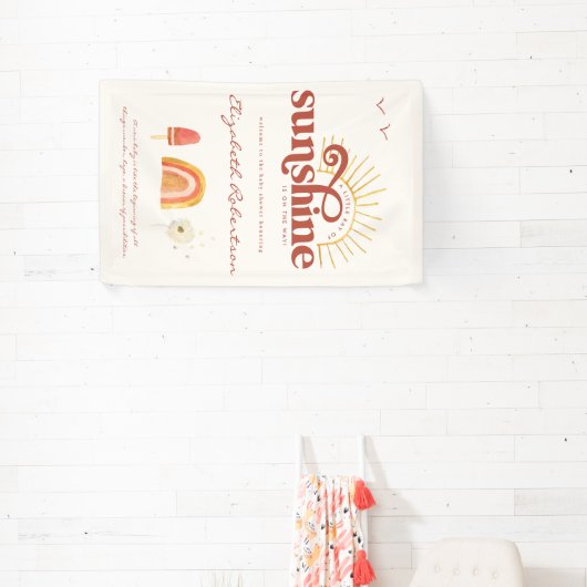 Ray of Sunshine | Boho Baby shower Spandoek (Insitu)