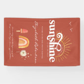 Ray of Sunshine | Boho Baby shower Spandoek (Horizontaal)