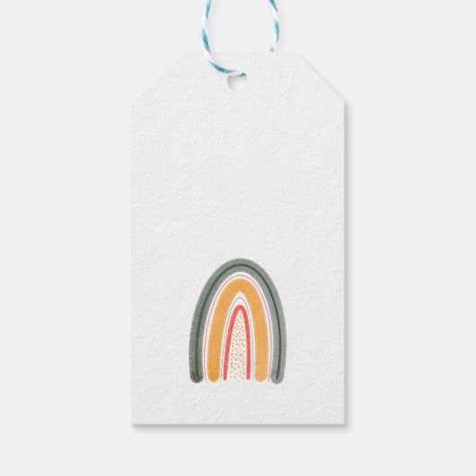 Ray of Sunshine Boho Rainbow Baby shower Favor Cadeaulabel (Achterkant)