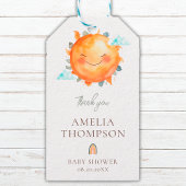 Ray of Sunshine Boho Rainbow Baby shower Favor Cadeaulabel