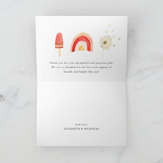 Ray of Sunshine | Boho Summer Hartelijk dank Bedankkaart (Binnen)