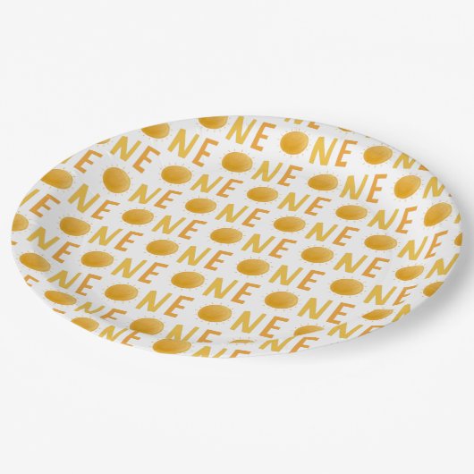 Ray of Sunshine Boho Sun Birthday Party Papieren Bordje (Gekanteld)