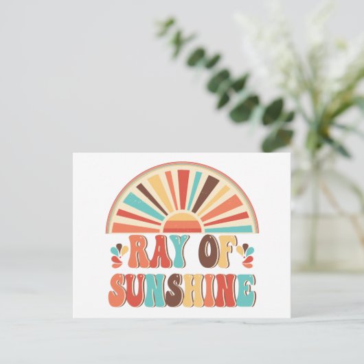 Ray of Sunshine Briefkaart (Staand voorkant)