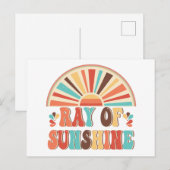 Ray of Sunshine Briefkaart (Voorkant / Achterkant)