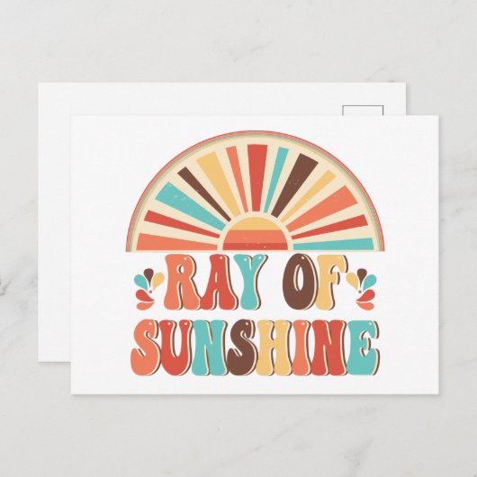 Ray of Sunshine Briefkaart (Voorkant / Achterkant)