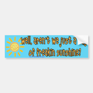 Ray of Sunshine Bumpersticker