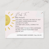 Ray of Sunshine Clouds Girl Books for Baby Small Informatiekaartje (Voorkant)