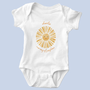 Ray of Sunshine Gepersonaliseerde Waterverf Romper