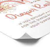 Ray of Sunshine Girl Baby Shower Diaper Raffle Poster (Hoek)