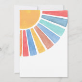 Ray Of Sunshine Het Baby shower Van Het Meisje Kaart (Achterkant)