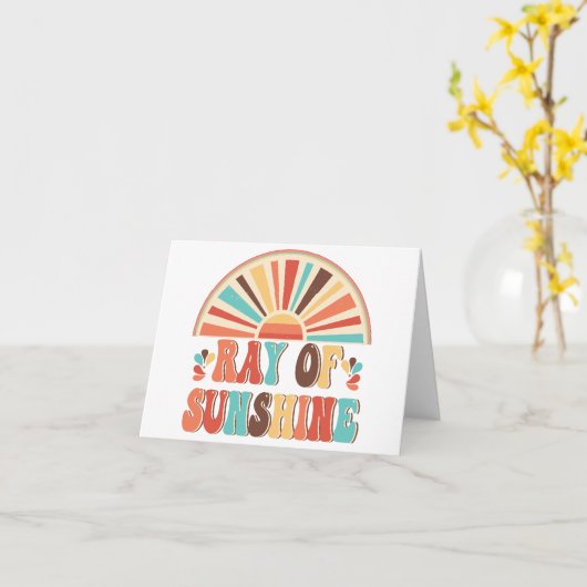Ray of Sunshine Kaart (Gele Bloem)