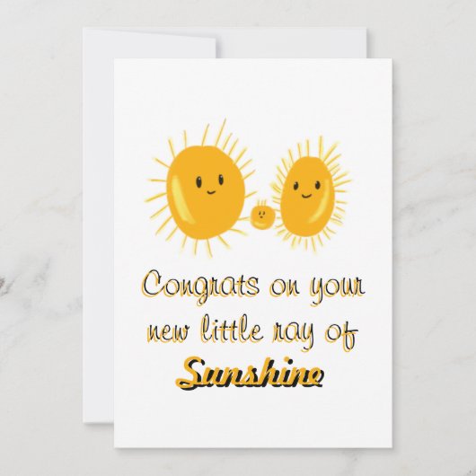 Ray of Sunshine Kaart (Voorkant)