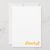 Ray of Sunshine Kaart (Achterkant)