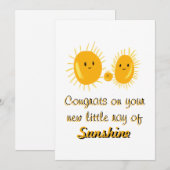 Ray of Sunshine Kaart (Voorkant / Achterkant)