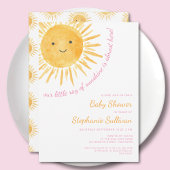 Ray of Sunshine Meisje Baby shower Kaart