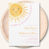 Ray of Sunshine Meisje Baby shower Kaart