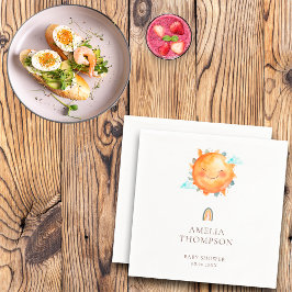Ray of Sunshine Rainbow Welcome Boho Baby shower Servet
