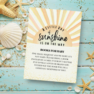 Ray of Sunshine Retro Zomerstrandboeken voor Baby Informatiekaartje