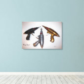 Ray Pistolen Kunst op doek Canvas Afdruk (Insitu (Houten vloer))