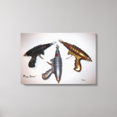 Ray Pistolen Kunst op doek Canvas Afdruk (Voorkant)