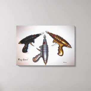 Ray Pistolen Kunst op doek Canvas Afdruk