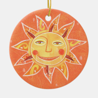 Ray Play Slachend Oranje Sun Art Keramisch Ornament