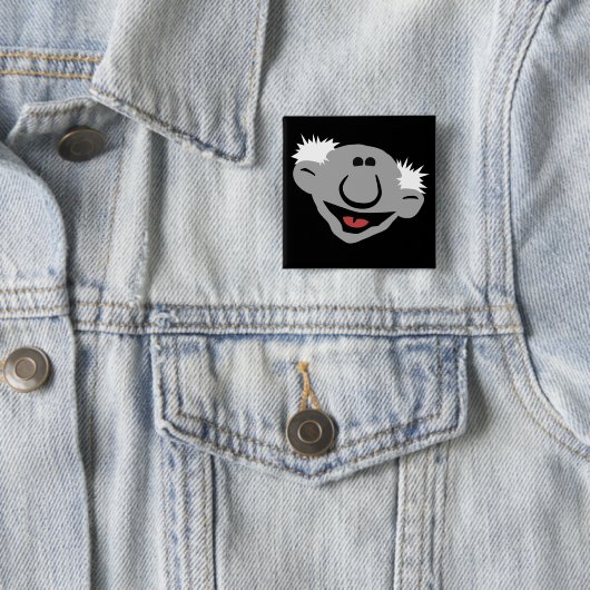 Ray Reviewen Square Ray Badge Vierkante Button 5,1 Cm (In situ)