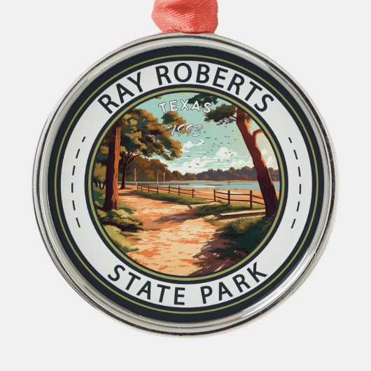 Ray Roberts State Park Texas Badge Metalen Ornament (Voorkant)