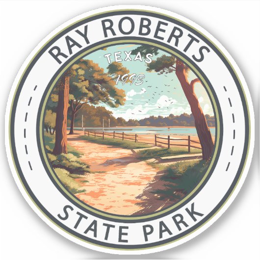 Ray Roberts State Park Texas Badge Sticker (Voorkant)