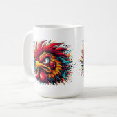 Ray the Fierce Rooster Mug Koffiemok (Voorkant links)