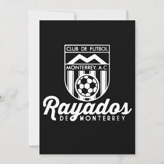 Rayados De Monterrey Mexico Retro 86 Futbol Soccer (Voorkant)