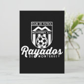 Rayados De Monterrey Mexico Retro 86 Futbol Soccer (Staand voorkant)