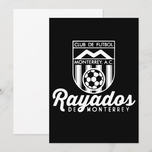 Rayados De Monterrey Mexico Retro 86 Futbol Soccer (Voorkant / Achterkant)