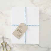Rayane - Traditionele Arabische Thuluth-calligrafi Cadeaulabel (Met Touw)