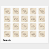Rayane - Traditionele Arabische Thuluth-calligrafi Vierkante Sticker (Vel)