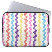 Rayas multicolores laptop sleeve (Voorkant)