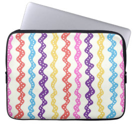 Rayas multicolores laptop sleeve