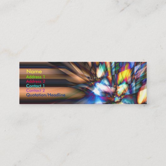 Raybreak Mini Visitekaartje (Voorkant)