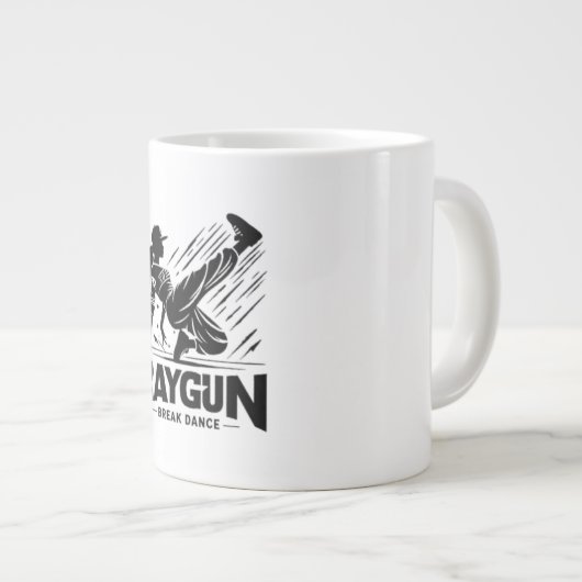 Raygun breakdancer, breakdancing grote koffiekop (Voorkant rechts)