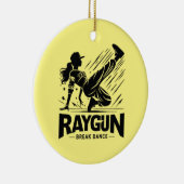 Raygun breakdancer, breakdancing keramisch ornament (Rechts)