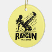Raygun breakdancer, breakdancing keramisch ornament (Links)