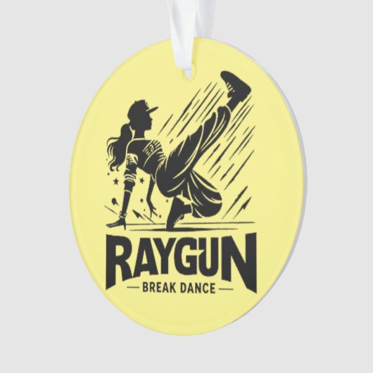 Raygun breakdancer, breakdancing ornament (voorkant)