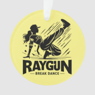 Raygun breakdancer, breakdancing ornament