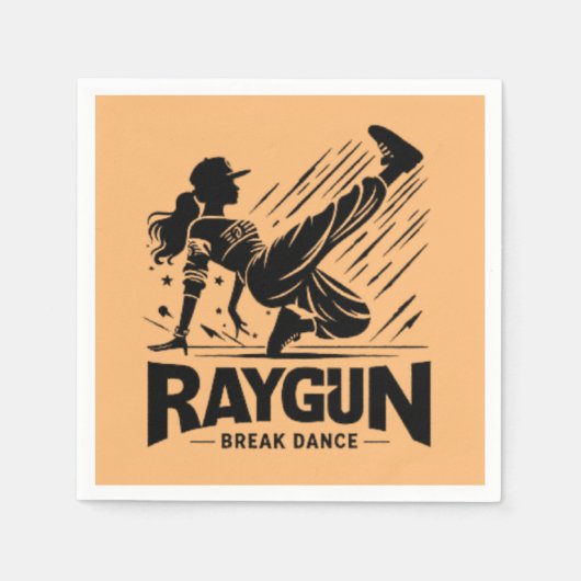 Raygun breakdancer, breakdancing servet (Voorkant)