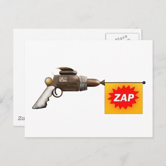 raygun briefkaart (Voorkant / Achterkant)