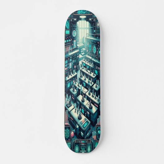 "Raygun Gothic Advanced Science Lab Deck" Persoonlijk Skateboard (Voorkant)