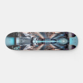 "Raygun Gothic Futuristic Art Museum Deck" Persoonlijk Skateboard (Horizontaal)