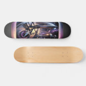 "Raygun Gothic Futuristische Cityscape Deck" Persoonlijk Skateboard (Horizontaal)
